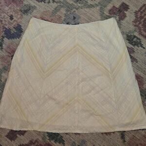Cherokee Cream Textured A-Line Skirt